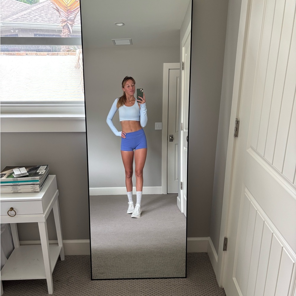 lululemon Blue bike align Shorts